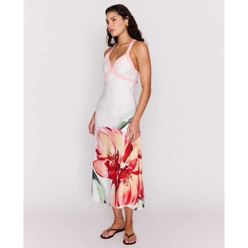 MINKPINK Zinnia Cross Back Midi Dress image number 3